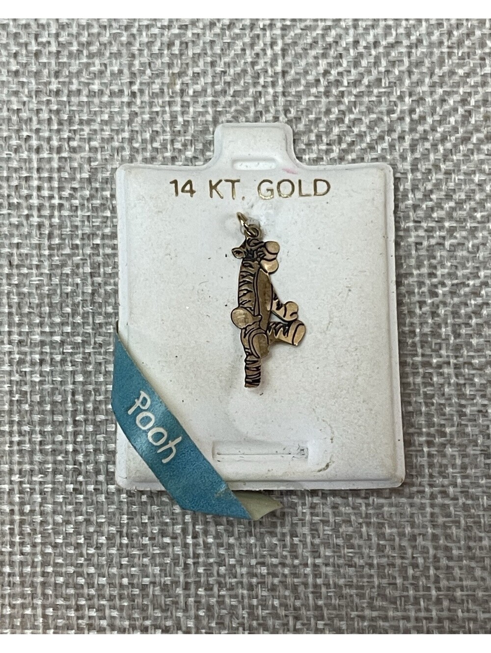 Vtg 14k Yellow Gold Disney Winnie The Pooh’s Tigger Charm Pendant Rare